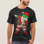 DABBING SANTA CHRISTMAS LIGHTS WRAPPING NIEDLICH T-Shirt<br><div class="desc">DABBING SANTA CHRISTMAS LIGHTS WRAPPING NIEDLICH</div>