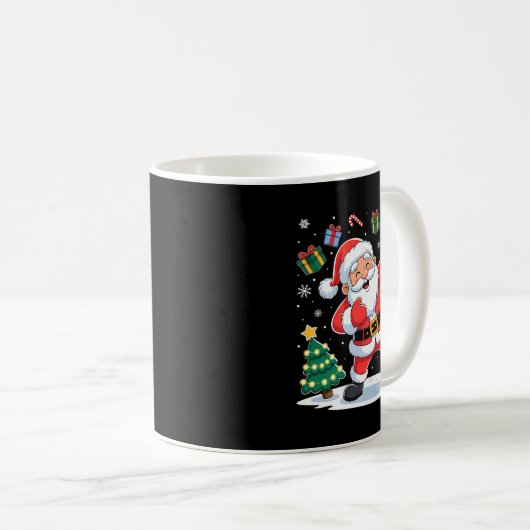 Dabbing Santa Claus Christmas Holiday Boys Kids Da Kaffeetasse (VorderseiteRechts)