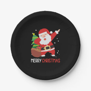 Dabbing Santa Claus Dab Dap Weihnachten Pappteller