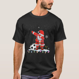 Dabbing Santa Claus Fußball Weihnachten Kinder Jun T-Shirt