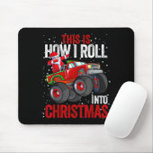 Dabbing Santa Claus Monster Truck Boys Christmas X Mousepad (Mit Mouse)