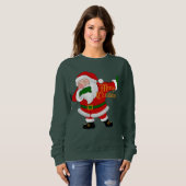 Dabbing-Santa-Claus Sweatshirt (Vorne ganz)