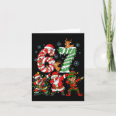 Dabbing Santa Elf Friends Christmas Boys Girls Men Karte (Vorderseite)