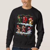Dabbing Santa Elf Friends Christmas Kids Boys Men Sweatshirt (Vorderseite)