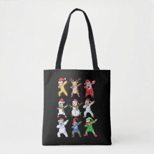 Dabbing Santa Elf Friends Weihnachten Tasche