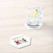 Dabbing Santa Elf Unicorn Christmas Kids Boys Men Untersetzer (Vor Ort)