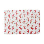 Dabbing Santa Fun Weihnachtsmuster Badematte (Vorderseite)