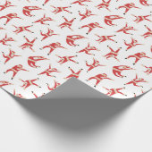 Dabbing Santa Fun Weihnachtsmuster Geschenkpapier (Ecke)