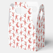 Dabbing Santa Fun Weihnachtsmuster Geschenkschachtel (Geöffnet)