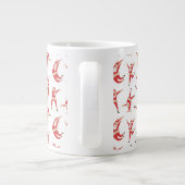 Dabbing Santa Fun Weihnachtsmuster Jumbo-Tasse (Rückseite)