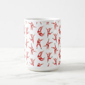Dabbing Santa Fun Weihnachtsmuster Kaffeetasse (Mittel)