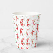Dabbing Santa Fun Weihnachtsmuster Pappbecher (Rechts)