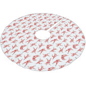 Dabbing Santa Fun Weihnachtsmuster Polyester Weihnachtsbaumdecke (Schrägansicht)