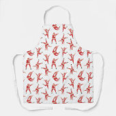 Dabbing Santa Fun Weihnachtsmuster Schürze (Vorderseite)