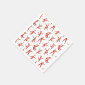 Dabbing Santa Fun Weihnachtsmuster Serviette (Ecke)