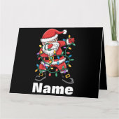 Dabbing Santa Funny Personalisiert Weihnachtsgesch Karte (Vorderseite)