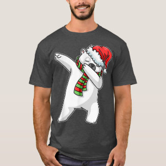 Dabbing Santa Polar Bären Weihnachten Weihnachten T-Shirt