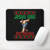 Dabbing Santa sagt Six Seven 67 Meme Hässlicher We Mousepad (Mit Mouse)