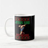 Dabbing Santa Says Six Seven 67 Meme Ugly Christma Kaffeetasse (Links)