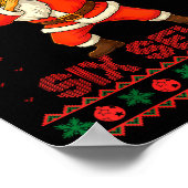 Dabbing Santa Says Six Seven 67 Meme Ugly Christma Poster (Ecke)