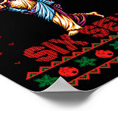 Dabbing Santa Says Six Seven 67 Meme Ugly Christma Poster (Ecke)