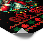 Dabbing Santa Says Six Seven 67 Meme Ugly Christma Poster (Ecke)