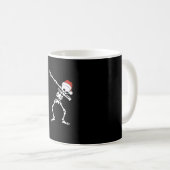 Dabbing Santa Skeleton Kaffeetasse (VorderseiteRechts)