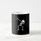 Dabbing Santa Skeleton Kaffeetasse (Mittel)
