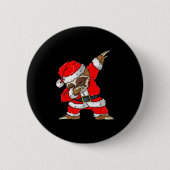 Dabbing Santa Sloth Merry Slothmas Christmas Kids Button (Vorderseite)