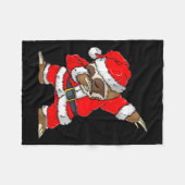 Dabbing Santa Sloth Merry Slothmas Christmas Kids Fleecedecke (Vorderseite (Horizontal))