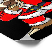 Dabbing Santa Sloth Merry Slothmas Christmas Kids  Poster (Ecke)