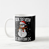 Dabbing Santa Snowman 6 7 Meme Christmas Six Seven Kaffeetasse (Links)