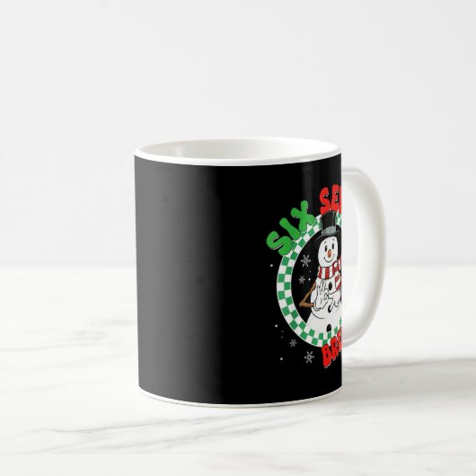 Dabbing Santa Snowman 6 7 Meme Christmas Six Seven Kaffeetasse (VorderseiteRechts)