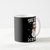 Dabbing Santa Snowman 6 7 Meme Christmas Six Seven Kaffeetasse (VorderseiteRechts)