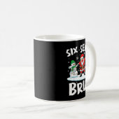 Dabbing Santa Snowman 6 7 Meme Christmas Six Seven Kaffeetasse (VorderseiteRechts)