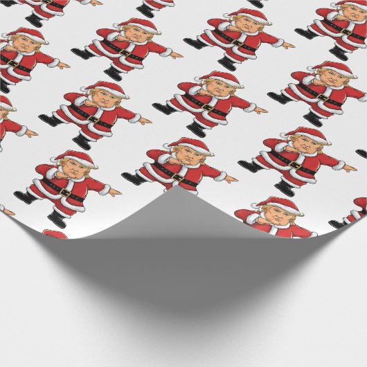 Dabbing Santa Trump 47 Weihnachten Funny Trump 202 Geschenkpapier (Ecke)