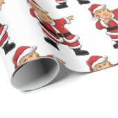 Dabbing Santa Trump 47 Weihnachten Funny Trump 202 Geschenkpapier (Rolleneckpunkt)