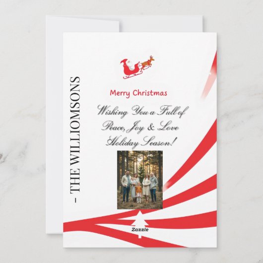 Dabbing Santa Weihnachtskarte Feiertagskarte (Rückseite)