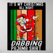Dabbing Santaclaus All Christmas Night Dab Dance  Poster (Vorne)