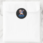 Dabbing Schläfrigkeit Diabetes Runder Aufkleber (Tasche)