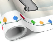Dabbing Schnauzer Weihnachtsfest Geschenkpapier (Rolleneckpunkt)