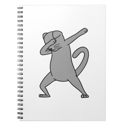 Dabbing Scottish Fold Cat Notizblock (Vorderseite)