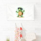 Dabbing Sea Turtle Animal Lover Rettete die Schild (Insitu)