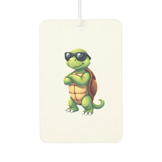 Dabbing Sea Turtle Animal Lover Rettete die Schild Autolufterfrischer (Vorderseite)