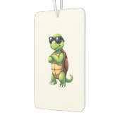 Dabbing Sea Turtle Animal Lover Rettete die Schild Autolufterfrischer (Links)