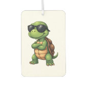 Dabbing Sea Turtle Animal Lover Rettete die Schild Autolufterfrischer (Vorderseite)