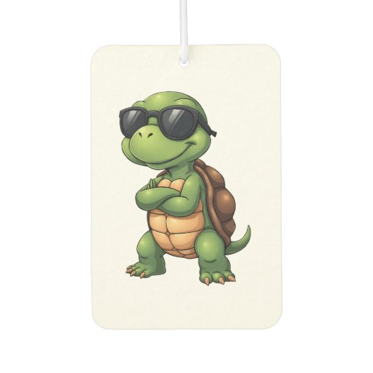 Dabbing Sea Turtle Animal Lover Rettete die Schild Autolufterfrischer (Vorderseite)