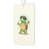 Dabbing Sea Turtle Animal Lover Rettete die Schild Autolufterfrischer (Links)