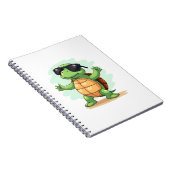 Dabbing Sea Turtle Animal Lover Rettete die Schild Notizblock (Rechte Seite)