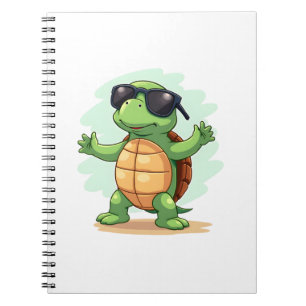 Dabbing Sea Turtle Animal Lover Rettete die Schild Notizblock